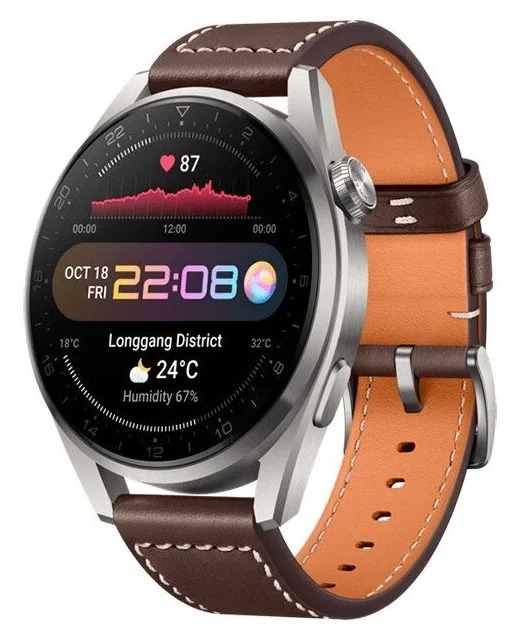 Смарт-часы Huawei Watch 3 Pro Classic LTE 48 мм коричневый